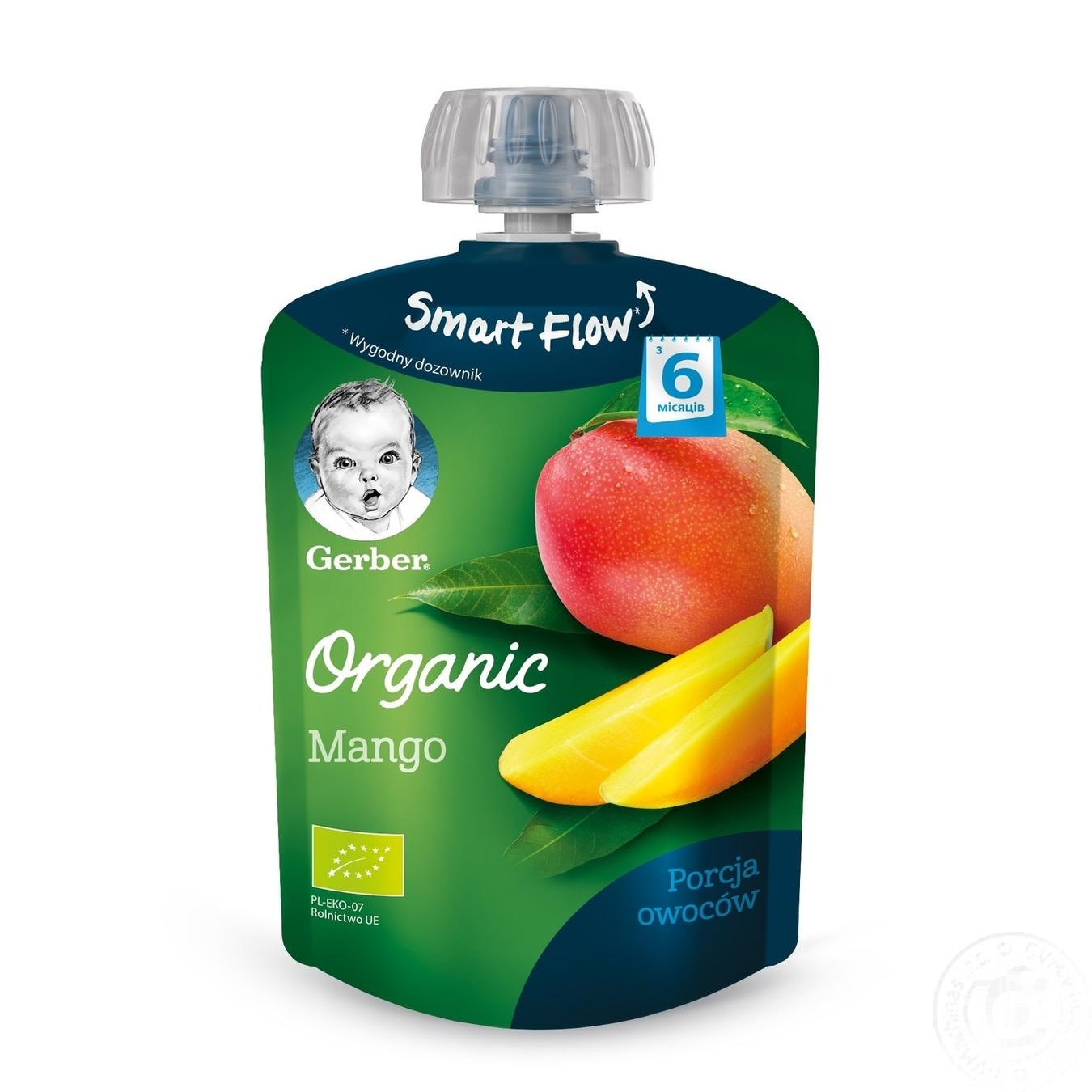 

Пюре Gerber Organic манго 90г