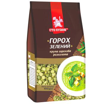 Горох Сто Пудов Царь-горох зеленый колотый 400г - купить, цены на Auchan - фото 1