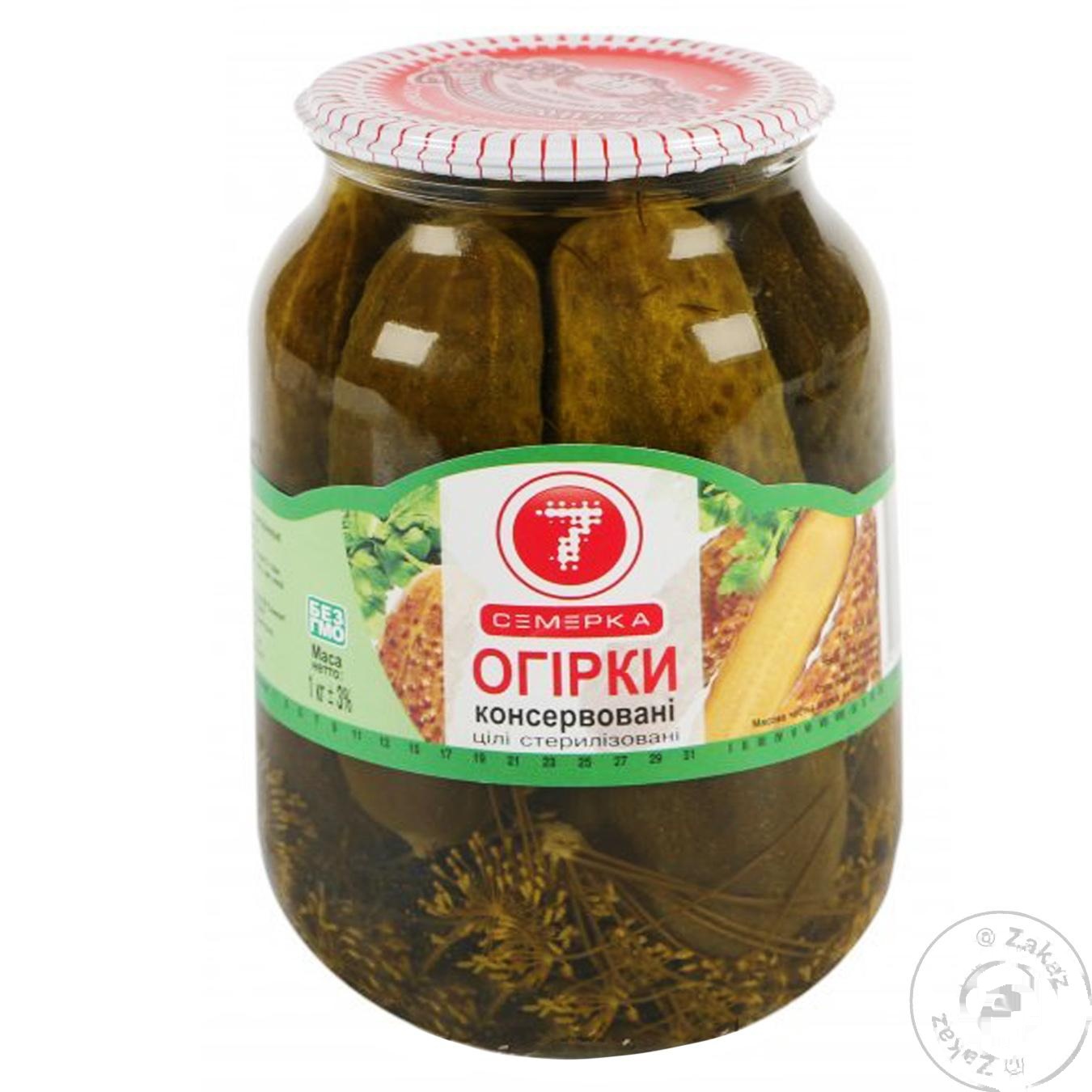 

Огурцы Семерка консервированные 1кг