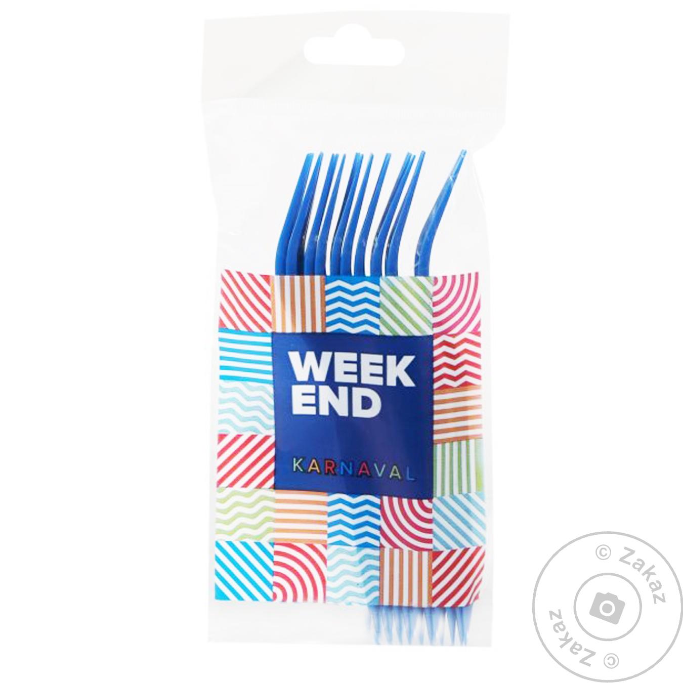 

Вилки пластиковые Weekend karnaval 10шт
