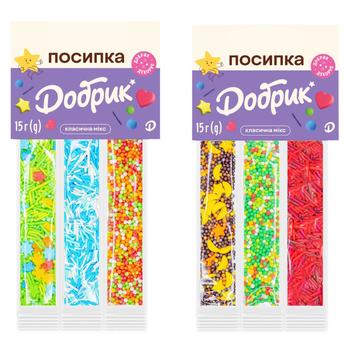 Dobryk Classic Mix Confectionery Sprinkles 15g