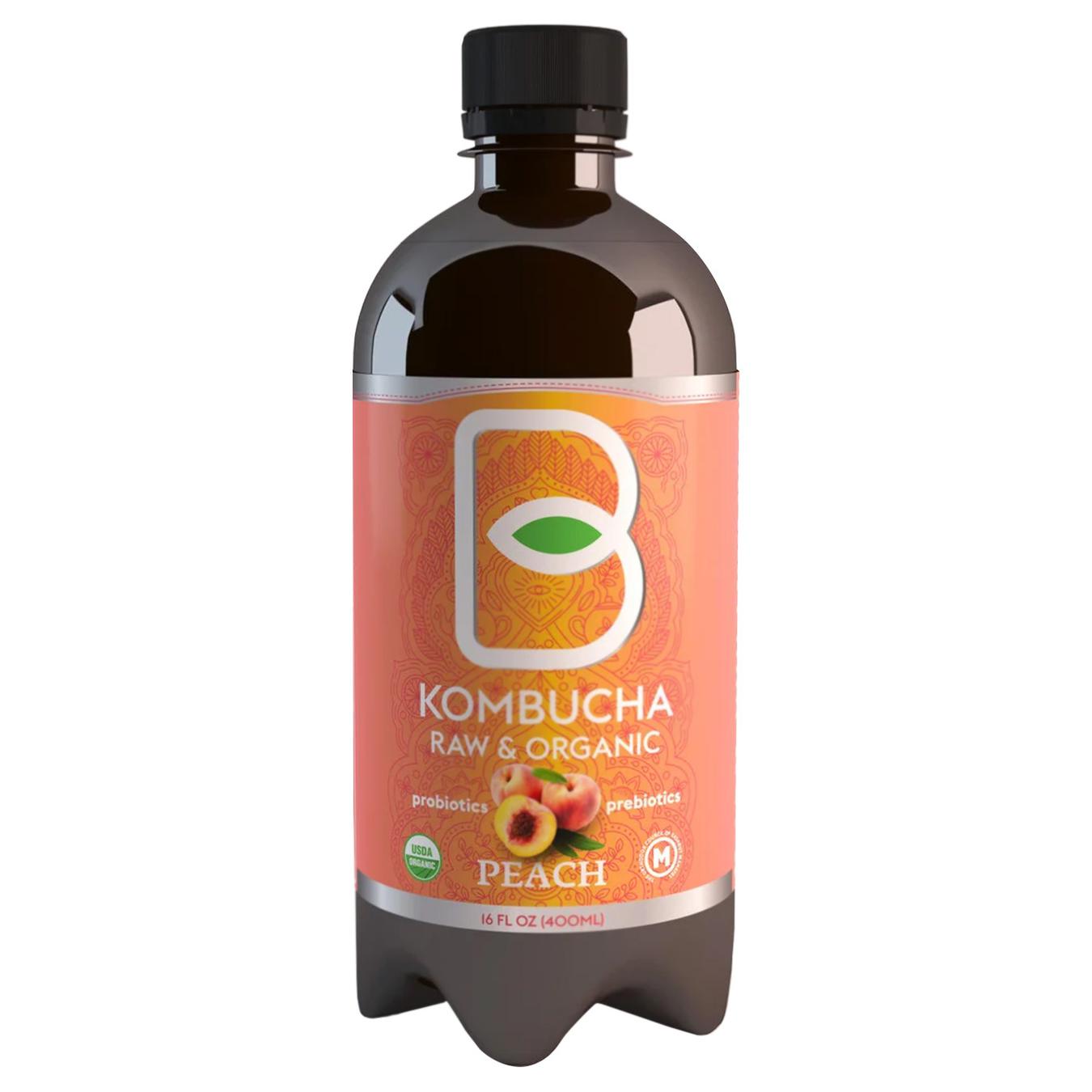 

Напиток B-tea Комбуча персик негазированный 0,4л