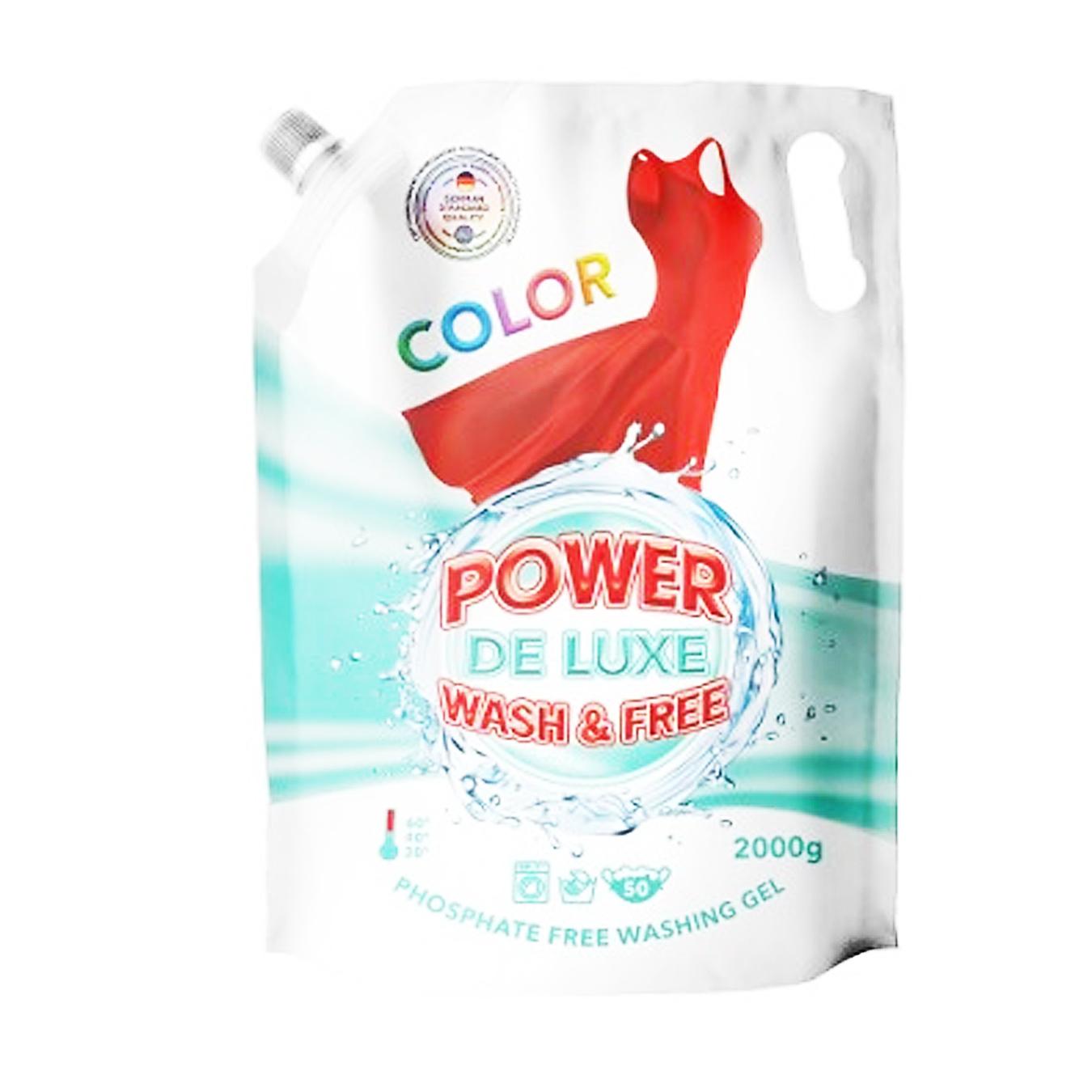 

Гель для стирки Power De Luxe Color 2кг