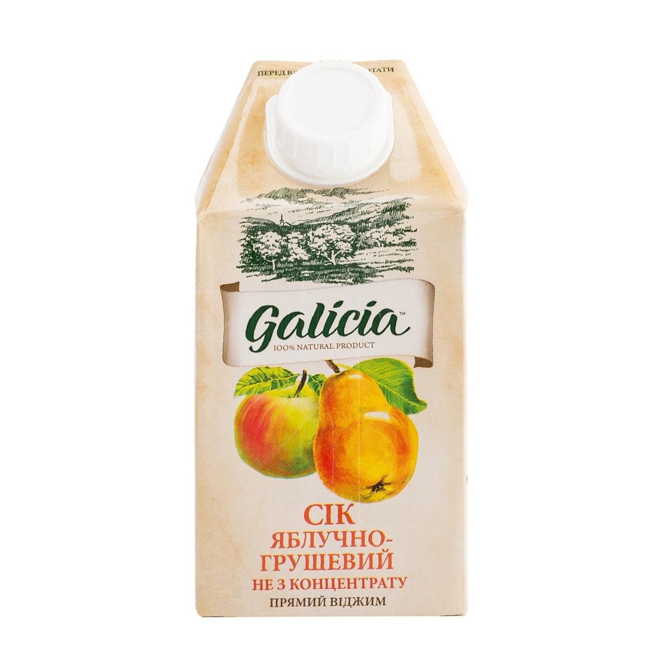 

Сок Galicia яблочно-грушевый пастеризованный 0,5л