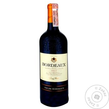 Вино Pierre Chanau Bordeaux красное сухое 13% 0.75л