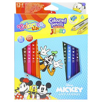 Олівці Colorino Mickey кольорові 12шт - купити, ціни на Auchan - фото 1