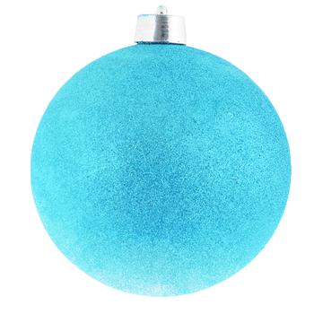 Turquoise Glitter Christmas Ball 8cm - buy, prices for Tavria V - photo 1