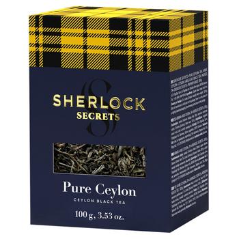 Чай черный Sherlock Secrets Pure Ceylon крупнолистовой 100г