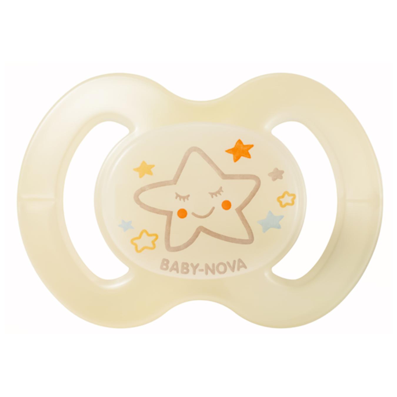 

Пустышка Baby-Nova Ночная бежевая р.2 силиконовая