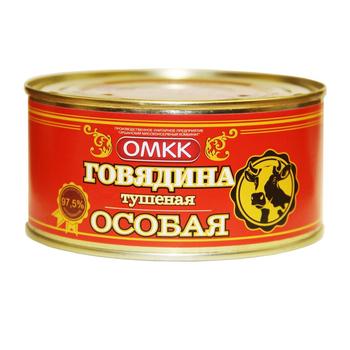 Яловичина тушкована  Оршанський МК Особлива 325г - купити, ціни на КОСМОС - фото 1