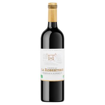 Chateau La Roberterie Bordeaux Superieur AOP Dry Red Wine 14% 0.75l - buy, prices for NOVUS - photo 1