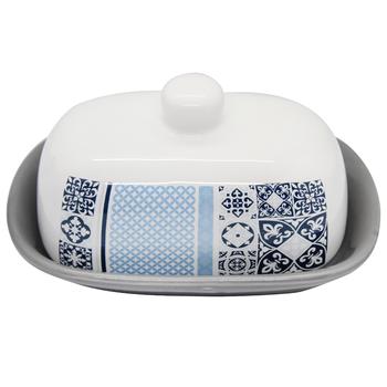 Butter Dish Blue Mosaic 17.2х12.4х8.5cm - buy, prices for - photo 1