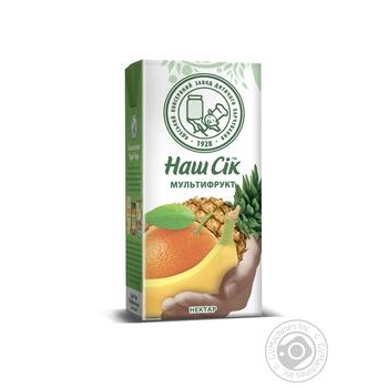 Нектар Наш Сок мультифруктовый 330мл купить, цены на МегаМаркет - фото 1