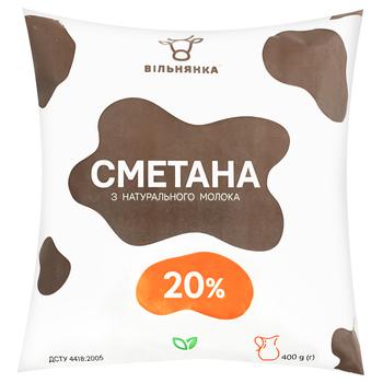 Vilnyanka 20% Sour Cream 400g - buy, prices for Auchan - photo 1