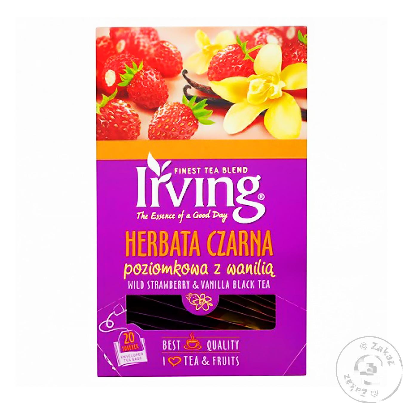 

Чай Irving земляника и ваниль черный 20шт