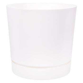 Горщик для рослин Prosperplast Tubo білий 24см - купити, ціни на Таврія В - фото 1