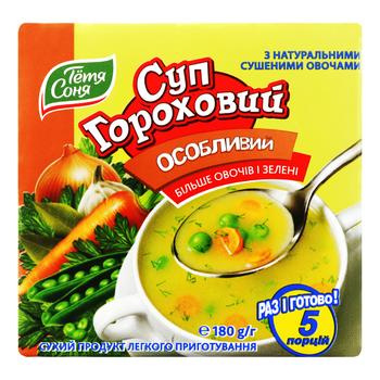 Суп Тётя Соня гороховый особенный 180г - купить, цены на КОСМОС - фото 1