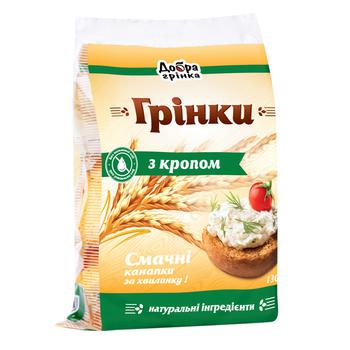 Грінки Добра грінка з кропом 130г - купити, ціни на КОСМОС - фото 1