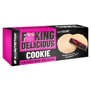 Печенье AllNutrition Арахисовая паста и малиновое желе 128г