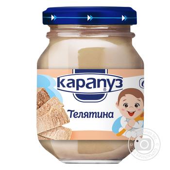 Пюре Карапуз Телятина 6+ 75г - купить, цены на Auchan - фото 1