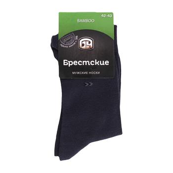 Brestskie Bamboo Dark Gray Man's Socks 27s - buy, prices for NOVUS - photo 1