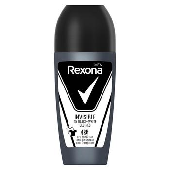 Антиперспірант кульковий Rexona Невидимий на чорному і білому 50мл - купити, ціни на NOVUS - фото 2