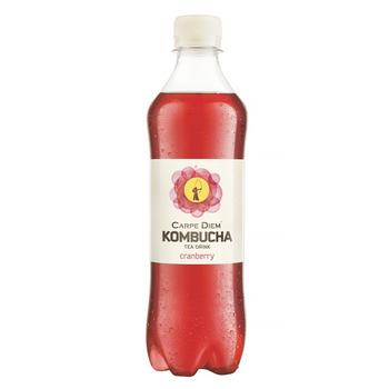 Напиток газированный Carpe Diem комбуча с клюквой 0,5л - купить, цены на КОСМОС - фото 1
