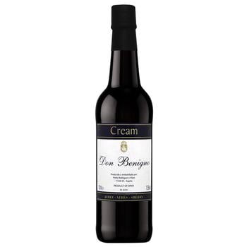 Вино Don Benigno Cream Sherry Jerez біле солодке 17,5% 0,75л