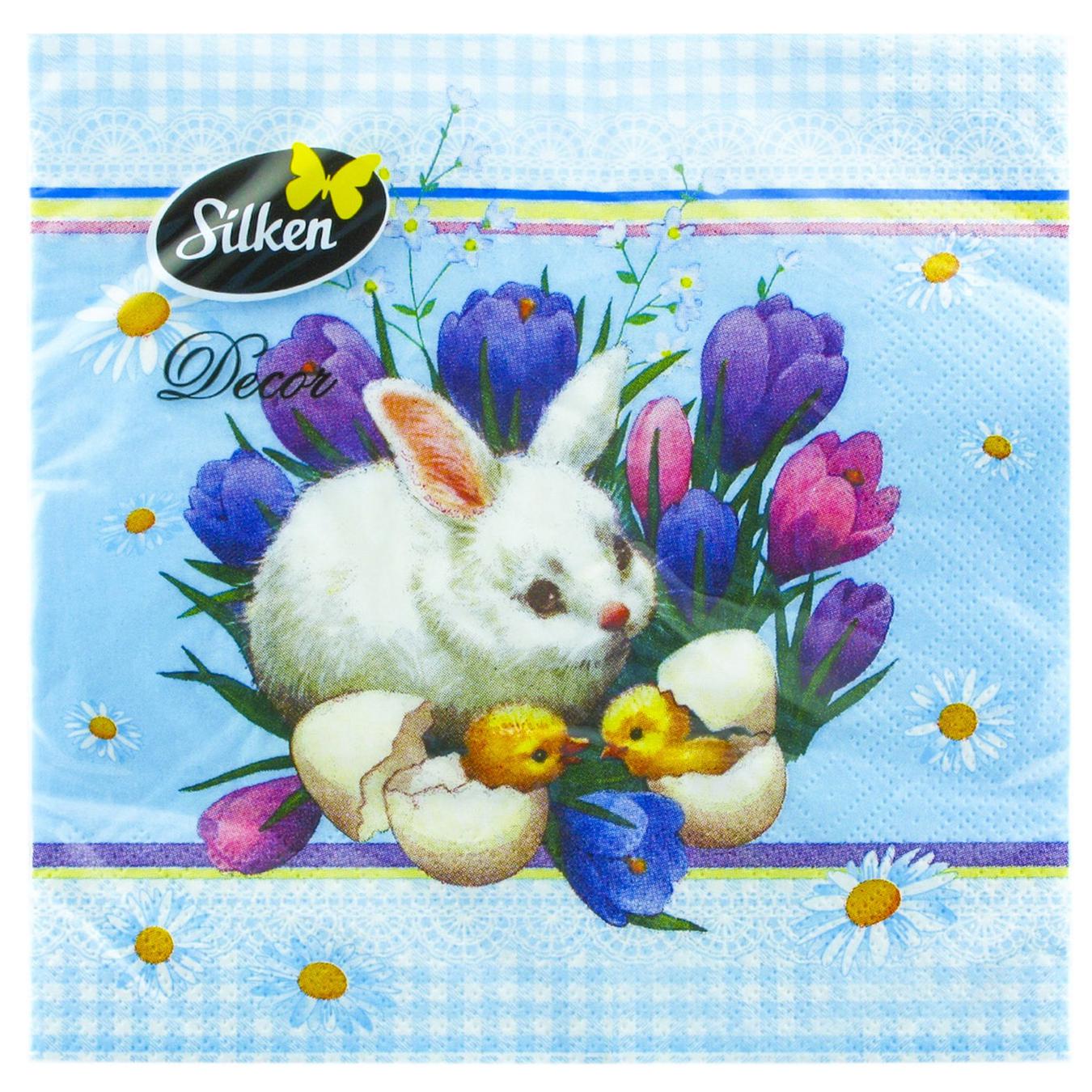 

Салфетки Silken Decor Пасха трехслойные 18шт в ассортименте
