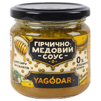 Yagodar Sugar-Free Mustard-Honey Sauce 210g - buy, prices for Epicentr FOOD - photo 1