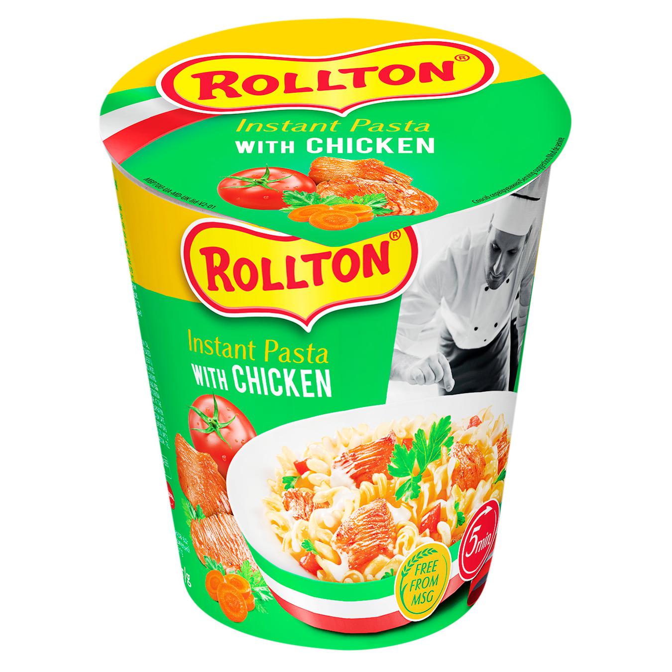 

Макаронные изделия Rollton быстрого приготовления с курицей 70г