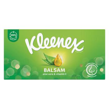 Серветки паперові Kleenex balsam 72шт - купити, ціни на МегаМаркет - фото 1