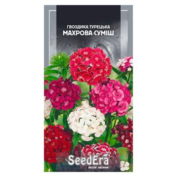 Насіння Seedera Квіти Гвоздика Турецька махрова суміш дворічна 0,5г - купити, ціни на Таврія В - фото 1