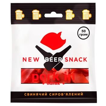 Балик свинячий New Beer Snack сиров'ялений 50г - купити, ціни на За Раз - фото 1