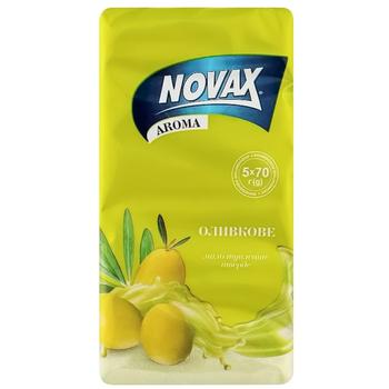 Мыло твердое Novax Aroma Оливковое 5шт*70г - купить, цены на Таврия В - фото 1
