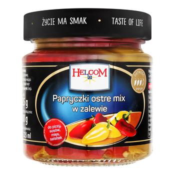 Helco Canned Hot Red and Yellow Pepper 180g - buy, prices for Tavria V - photo 1