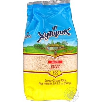 Рис длинный Хуторок 800г купить, цены на МегаМаркет - фото 1