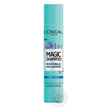 Шампунь L'Oreal Magic Shampoo Вибух свіжості невидимий сухий 200мл купити, ціни на МегаМаркет - фото 1