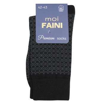 Moi Faini Jacquard Mesh Black Men's Socks Size 42-43 - buy, prices for - photo 2