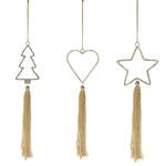 Koopman Hanging Decoration 25cm Golden in Assortment