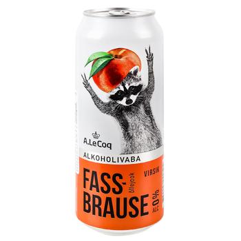 A.Le Coq Fassbrause Peach Non-alcoholic Light Beer 0.5l
