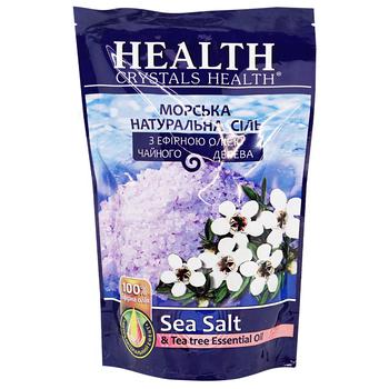 Сrystals Health with Essential oil of Tea Tree Sea Salt for Baths 500g - buy, prices for MegaMarket - photo 1