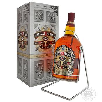 Виски Chivas Regal 12 лет 40% 4,5л в подарочной упаковке купить, цены на МегаМаркет - фото 2