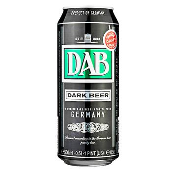 DAB Dark Beer 4.9% 0.5l - buy, prices for Auchan - photo 1