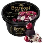 Морозиво Ласунка Banket Deluxe вишня та печиво 750г