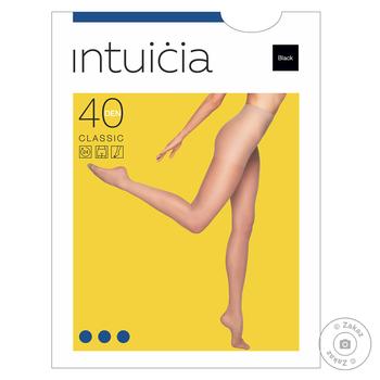 Intuicia Classic Black Women's Tights 40den 2s - buy, prices for MegaMarket - photo 1