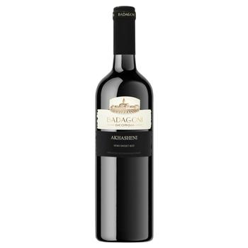 Badagoni Ahasheni Red Semisweet Wine 10% 0.75l