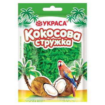 Ukrasa Green Coconut Flakes 25g - buy, prices for Tavria V - photo 1