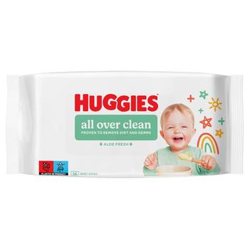Huggies All Over Clean Wet Wipes 56pcs - buy, prices for NOVUS - photo 4