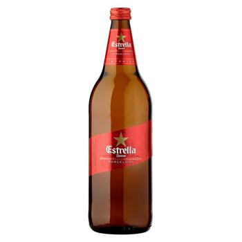 Пиво Estrella Damm світле 4,6% 1л - купити, ціни на МегаМаркет - фото 1